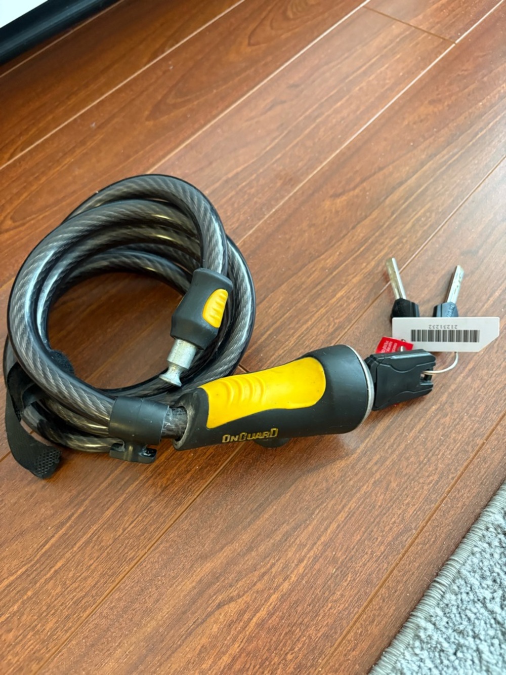 OnGuard Yellow & Black Bike Lock